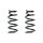 Fahrwerksfeder-Set hinten Schraubenfeder 265mm SPIDAN für HONDA CR-V III