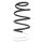 Suspension spring set front coil spring 377mm SPIDAN for CITROËN JUMPY II