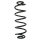 Fahrwerksfeder-Set hinten Schraubenfeder 377mm SPIDAN für AUDI A6 C7