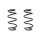 Fahrwerksfeder-Set vorne Schraubenfeder 287mm SPIDAN für AUDI A6 C7