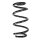 Suspension spring set front coil spring 287mm SPIDAN for AUDI A6 C7