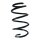 Suspension spring set front coil spring 287mm SPIDAN for VW TOURAN 5T1
