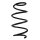 Suspension spring set front coil spring 317mm SPIDAN for OPEL ASTRA K