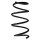 Suspension spring set front coil spring 339mm SPIDAN for TOYOTA COROLLA