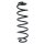 Fahrwerksfeder-Set hinten Schraubenfeder 353mm SPIDAN für VW GOLF VII