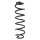 Suspension spring set rear coil spring 353mm SPIDAN for VW GOLF VII