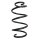 Suspension spring set front coil spring 292mm SPIDAN for SEAT IBIZA IV