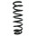 Suspension spring set front coil spring 376mm SPIDAN for BMW X6 E71