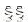 Fahrwerksfeder-Set vorne Schraubenfeder 319mm SPIDAN für ix35 (LM)