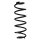 Suspension spring set rear coil spring 323mm SPIDAN for VW GOLF VII