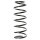 Suspension spring set front coil spring 375mm SPIDAN for VW PASSAT B3/B4