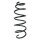 Fahrwerksfeder-Set hinten Schraubenfeder 401mm SPIDAN für FORD MONDEO III