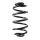 Suspension spring set rear coil spring 282mm SPIDAN for SAAB 9 3 Cabriolet