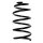 Suspension spring set front coil spring 290mm SPIDAN for AUDI TT 8N3