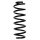 Suspension spring set rear coil spring 332mm SPIDAN for AUDI A3 8P1