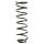 Suspension spring set rear coil spring 337mm SPIDAN for FORD KA RB