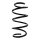 Suspension spring set front coil spring 284mm SPIDAN for VW GOLF VII