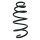 Suspension spring set front coil spring 354mm SPIDAN for OPEL ASTRA J