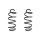 Suspension spring set front coil spring 349mm SPIDAN for VW PASSAT B6