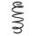 Suspension spring set front coil spring 342mm SPIDAN for FORD FIESTA V