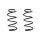 Fahrwerksfeder-Set vorne Schraubenfeder 317mm SPIDAN für AUDI Q2 (GAB)