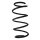 Suspension spring set front coil spring 317mm SPIDAN for AUDI Q2 GAB