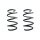 Suspension spring set front coil spring 321mm SPIDAN for CITROËN JUMPER II