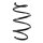Suspension spring set front coil spring 311mm SPIDAN for MERCEDES GLA X156
