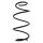 Suspension spring set front coil spring 325mm SPIDAN for RENAULT TWINGO III