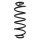 Suspension spring set rear coil spring 321mm SPIDAN for AUDI A3 8V1