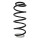 Suspension spring set rear coil spring 292mm with sleeve SPIDAN for PEUGEOT 407