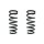 Suspension spring set front coil spring 308mm SPIDAN for PAJERO IV