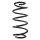 Suspension spring set front coil spring 322mm SPIDAN for OPEL VECTRA B