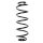 Fahrwerksfeder-Set hinten Schraubenfeder 346mm SPIDAN für PEUGEOT 1007 (KM_)
