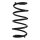 Suspension spring set front coil spring 297mm SPIDAN for OPEL MERIVA A