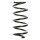Suspension spring set front coil spring 306mm SPIDAN for OPEL MERIVA A