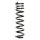 Suspension spring set rear coil spring 346mm SPIDAN for MERCEDES VANEO 414