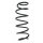 Fahrwerksfeder-Set hinten Schraubenfeder 396mm SPIDAN für FORD MONDEO III