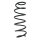 Suspension spring set rear coil spring 396mm SPIDAN for FORD MONDEO III