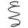 Suspension spring set front coil spring 328mm SPIDAN for MERCEDES B CLASS