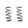 Fahrwerksfeder-Set hinten Schraubenfeder 324mm SPIDAN für DACIA DUSTER (HS_)