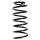 Suspension spring set front coil spring 340mm SPIDAN for VW CADDY II