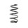 Suspension spring set front coil spring 303mm SPIDAN for VW SCIROCCO III