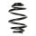 Suspension spring set rear coil spring 260mm SPIDAN for SEAT ALHAMBRA 7V8