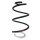 Fahrwerksfeder-Set vorne Schraubenfeder 329mm SPIDAN für RENAULT CAPTUR I