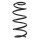 Suspension spring set front coil spring 318mm SPIDAN for FORD FIESTA VI