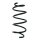 Suspension spring set front coil spring 330mm SPIDAN for OPEL CORSA E