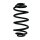 Fahrwerksfeder-Set hinten Schraubenfeder 299mm SPIDAN für OPEL ASTRA J