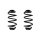 Suspension spring set rear coil spring 299mm SPIDAN for OPEL ASTRA J