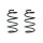 Fahrwerksfeder-Set vorne Schraubenfeder 273mm SPIDAN für VW GOLF VII